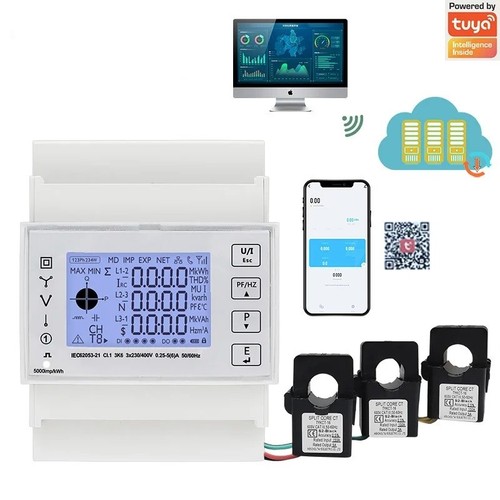 Three phase din rail - phase, energy