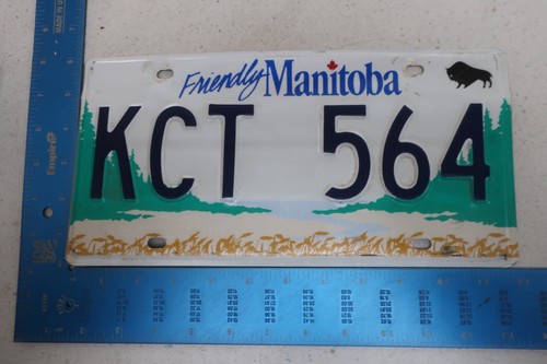 Manitoba license plate - license,